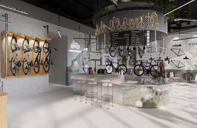 徜徉自由之境，探寻骑行的狂欢：打造激情十足的自行车店铺空间